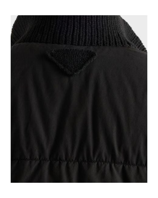 Prada Black Quilted Zipped Jacket for men