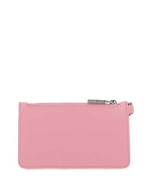 Givenchy Pink Logo-Plaque Leather Wallet