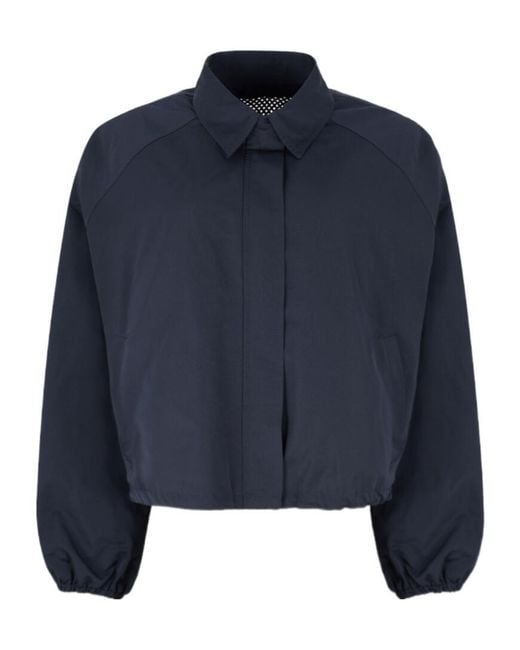 Fabiana Filippi Blue Long-Sleeve Casual Jacket