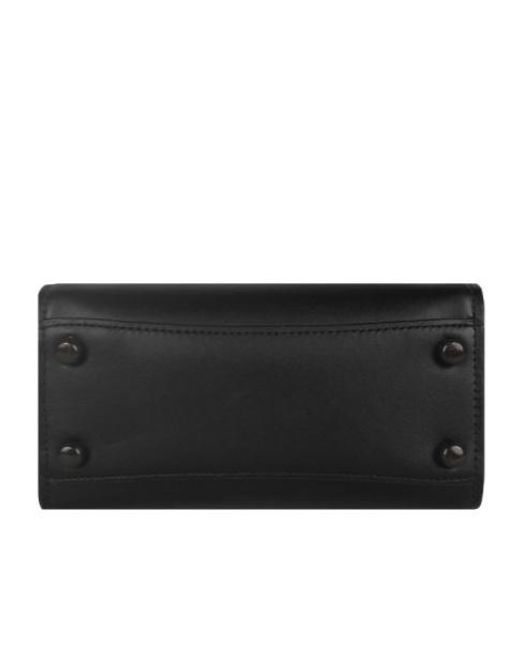 COACH Black Mini Andrea Logo Shoulder Bag