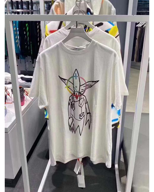 Off-White c/o Virgil Abloh White X Futura Alien Print T-Shirt for men