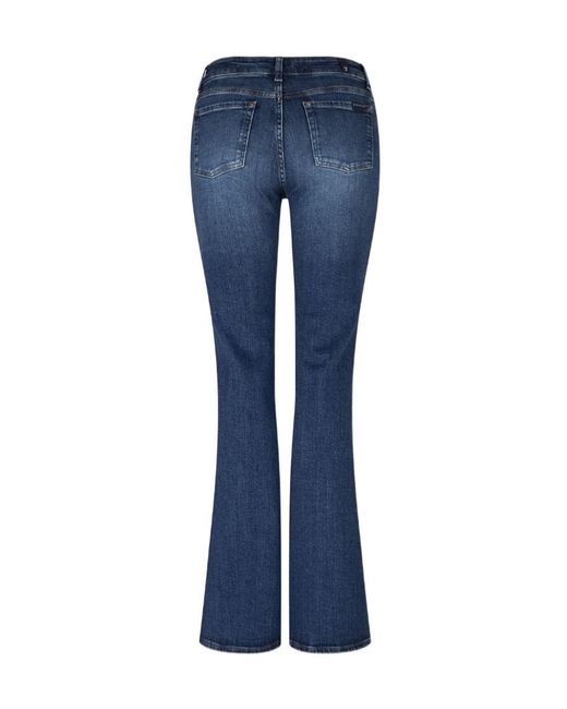 7 For All Mankind Blue Belt Loop Jeans