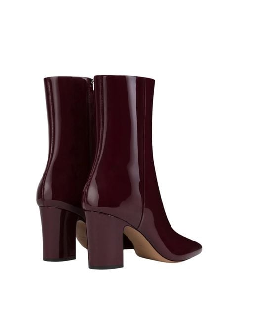 Paris Texas Purple Pointed-Toe Ankle Boots