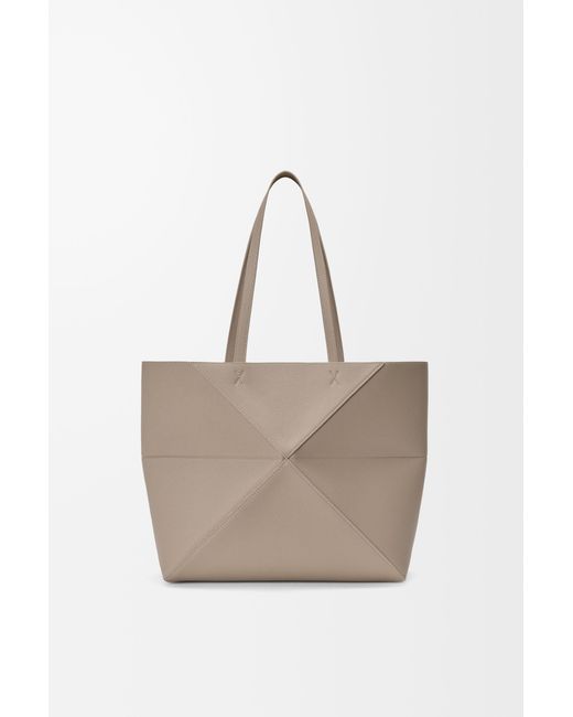 Loewe Natural Medium Puzzle Fold Horizontal Tote Bag