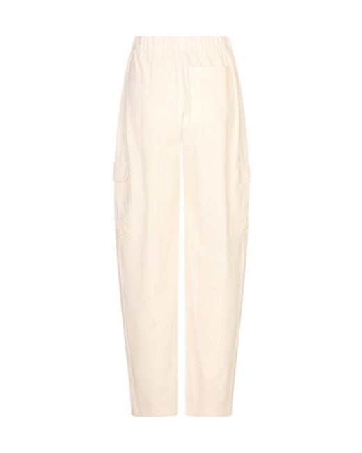 Fabiana Filippi White Elastic Waist Casual Pants