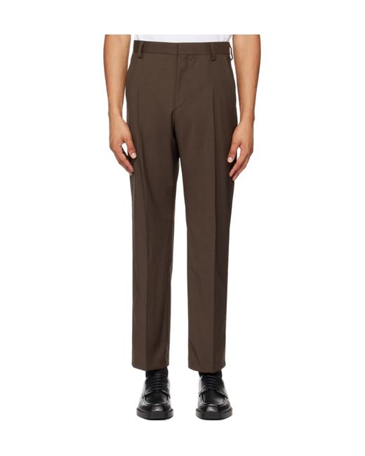 Boss Black Belt-Loop Casual Pants for men