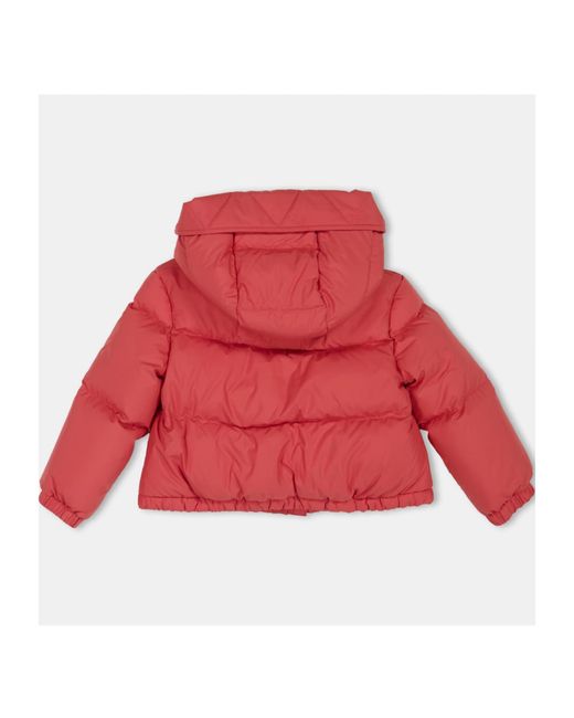 Moncler Red Quilted Down Jacket