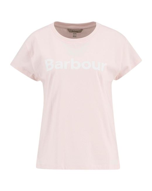 Barbour Pink Hartland T-Shirt