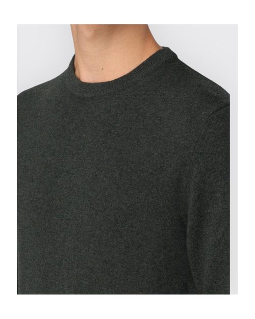 Woolrich Gray Logo Embroidered Crewneck Jumper for men