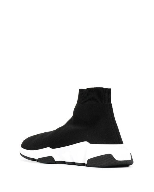 Balenciaga Black Speed Graffiti Sneakers