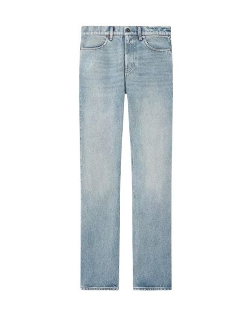 Golden Goose Deluxe Brand Blue Cotton Straight-Leg Jeans