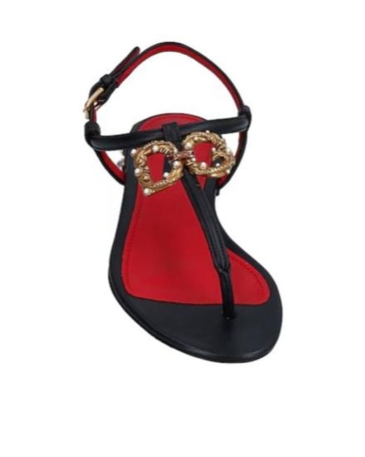Dolce & Gabbana Brown Roundtoe Flipflops