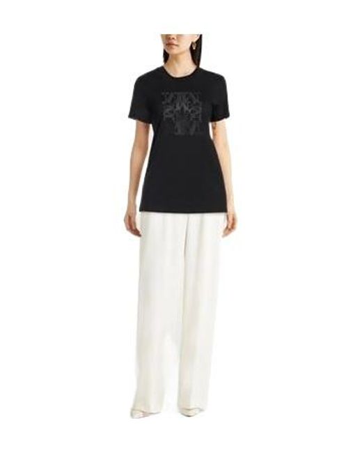 Max Mara Black Crew-Neck Short-Sleeve T-Shirt