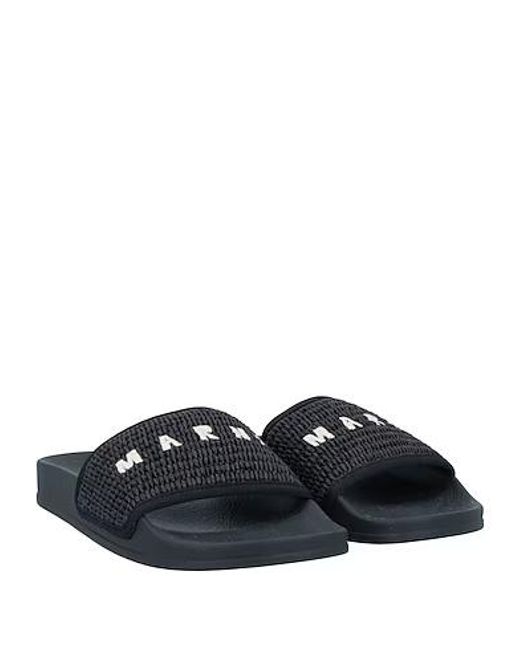 Marni Black Stylish And Versatile Slippers