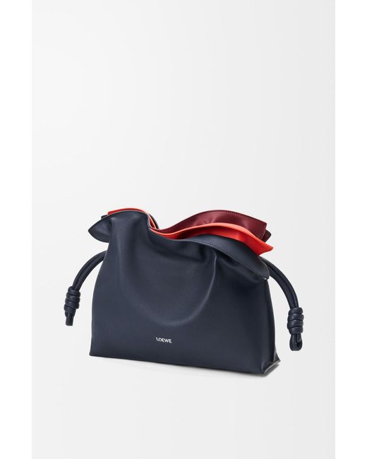 Loewe Blue Medium Layered Flamenco Clutch