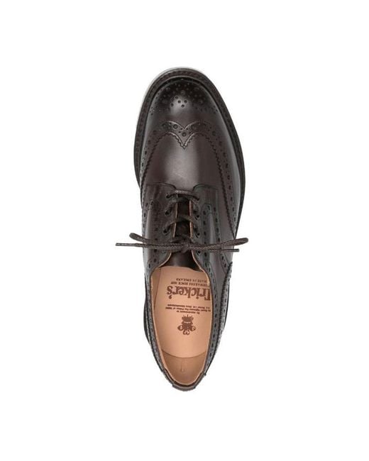 Tricker's Brown Leather Lace Ups for men