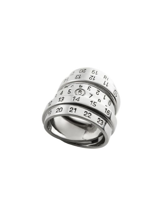 MM6 by Maison Margiela Gray Numeric Ring