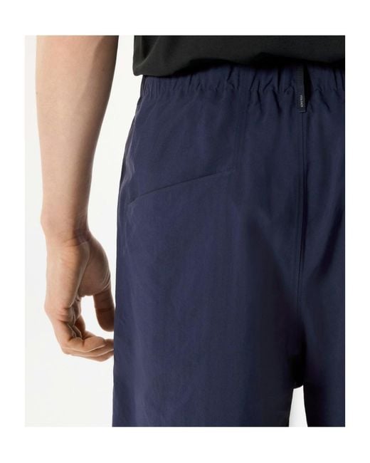 Veilance Blue Spere Sl Elasticated-Waistband Shorts for men