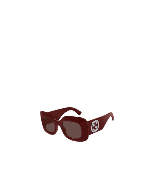 Gucci Brown Eyewear Square Frame Sunglasses