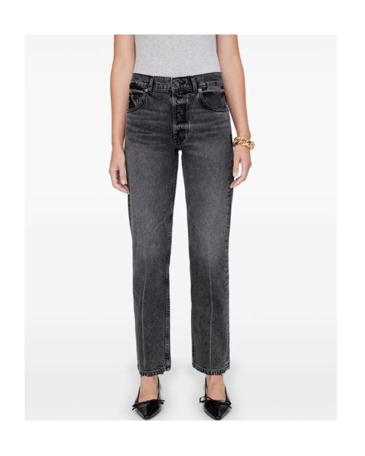 Anine Bing Gray Kate Jeans