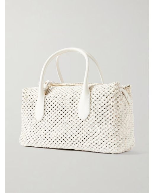 Polo Ralph Lauren Natural Woven Leather Shoulder Bag