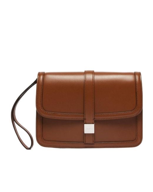 Max Mara Brown Bianca Clutch Bag