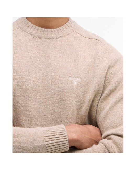 Barbour Natural Crew Neck Sweater for men