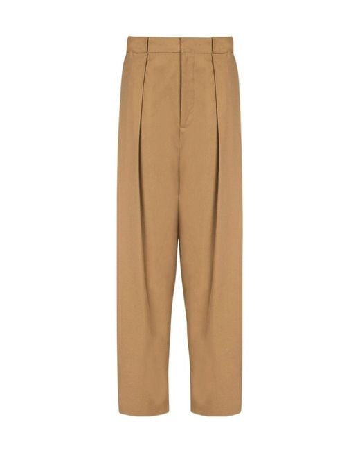 Balmain Natural Pleated Casual Pants