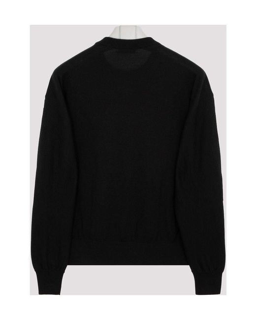 Givenchy Black Crystal-Embellished Logo Jumper