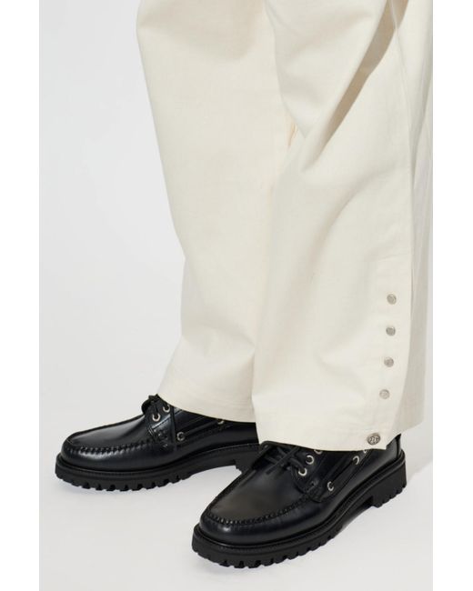 G.H.BASS Black Ranger Boat Shoes for men