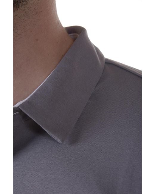 Armani Jeans Purple Logo Slim Polo Shirt for men