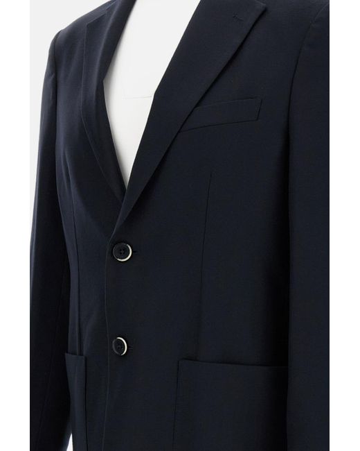 Barena Blue Borgo Flan Single-Breasted Jacket for men