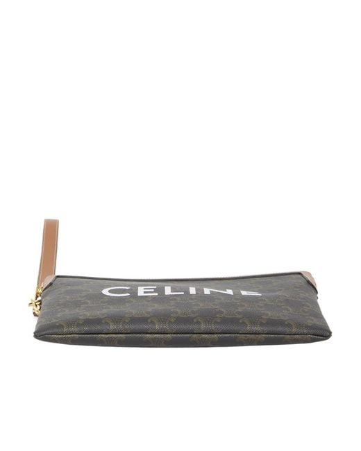 Céline Gray Small Pouch With Strap