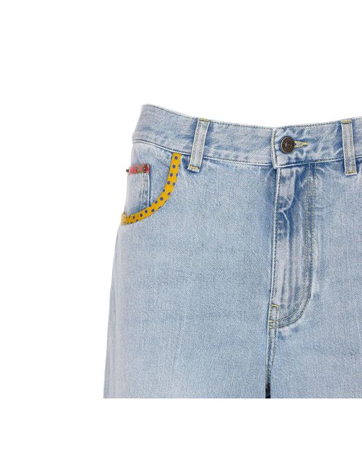 Valentino Blue Belt Loop Jeans