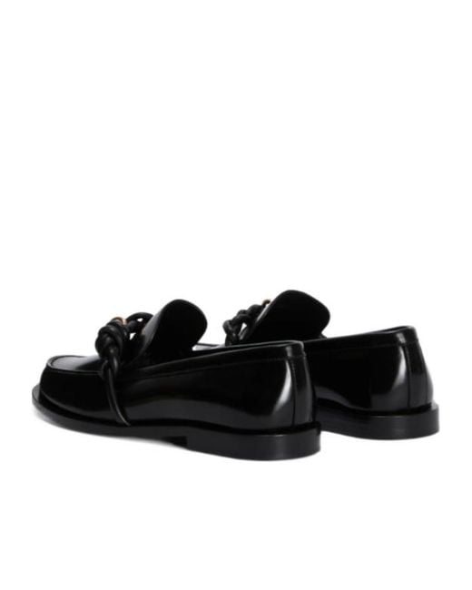 Jil Sander Black Tangle Loafers