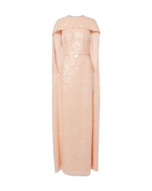 Erdem Multicolor Sequined Chiffon Gown