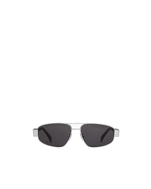 Céline White Triomphe Metal 03 Sunglasses for men