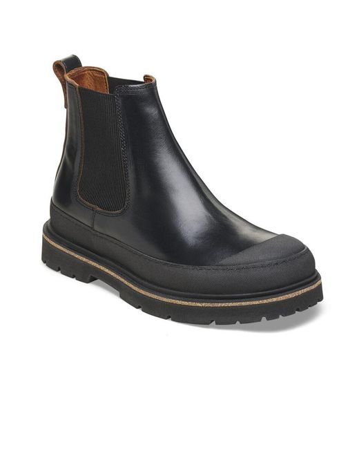 Birkenstock Black Prescott Slip-On Chelsea Boots for men