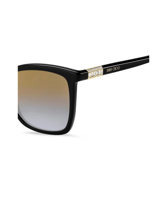 Jimmy Choo Metallic Eyewear Square Frame Sunglasses