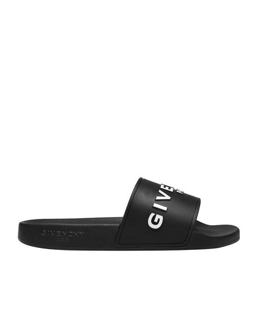 Givenchy Black Logo Sliders