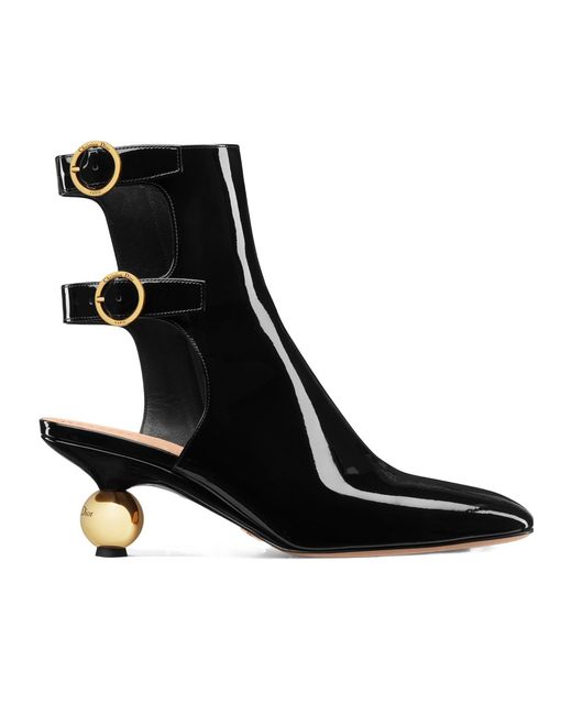 Dior Black D-Idole Heeled Ankle Boot