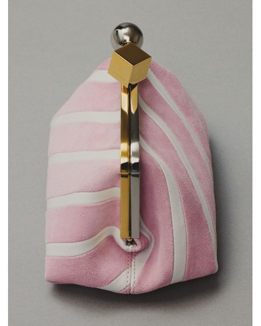 Jacquemus Pink Le Berlingot Frame Clutch Bag