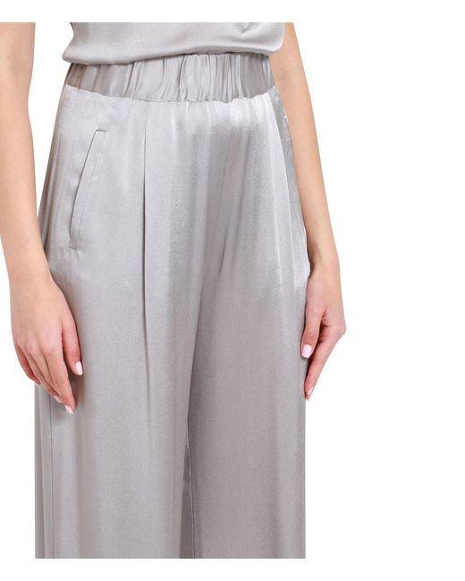 Semicouture Gray Elastic Waist Casual Pants