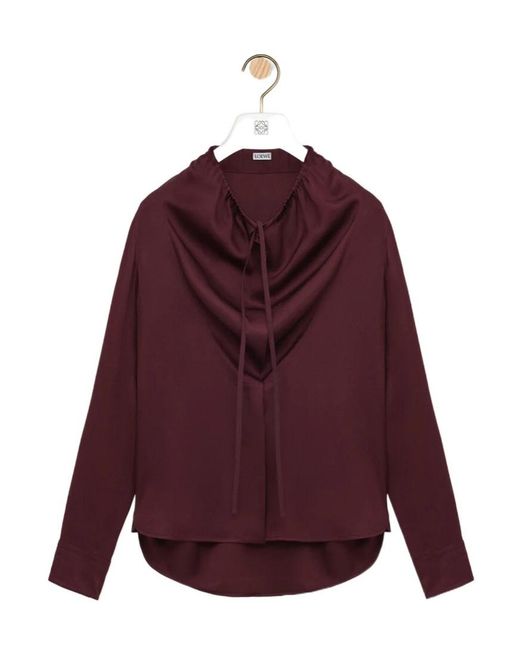 Loewe Purple Long-Sleeved Shirt