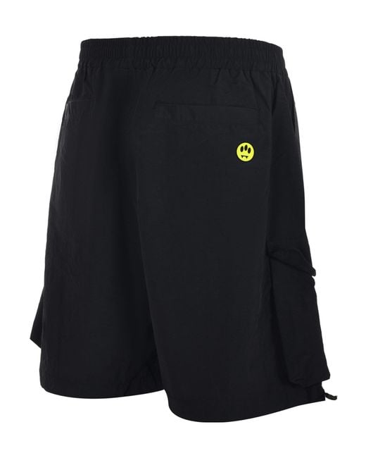 Barrow Blue Logo Cargo Shorts for men
