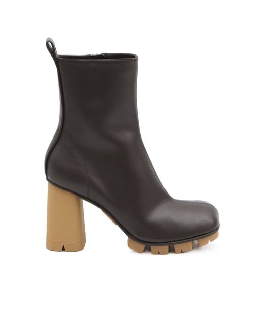 Bottega Veneta Black Shore Ankle Boots