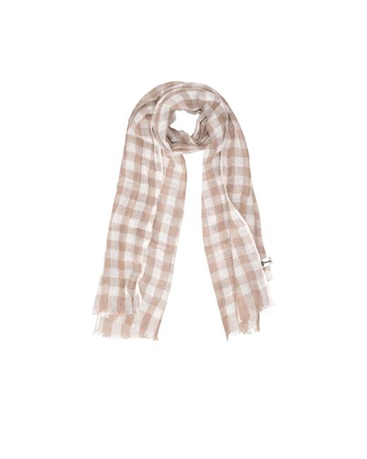 Lela Rose White Tasseled Scarf