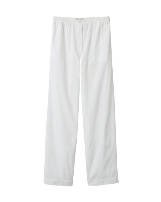Miu Miu White Straight Leg Pants