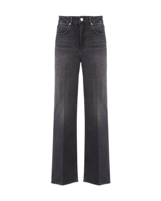 PAIGE Gray Wide Leg Jeans