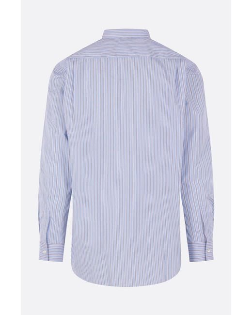 Comme des Garçons Blue Long-Sleeved Shirt for men